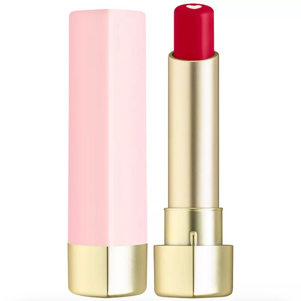 Too Faced Too Femme Heart Core Lipstick Cherry Red Gloss Discontinued